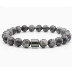 Magnetic Natural Stone Bead Bracelet Unisex
